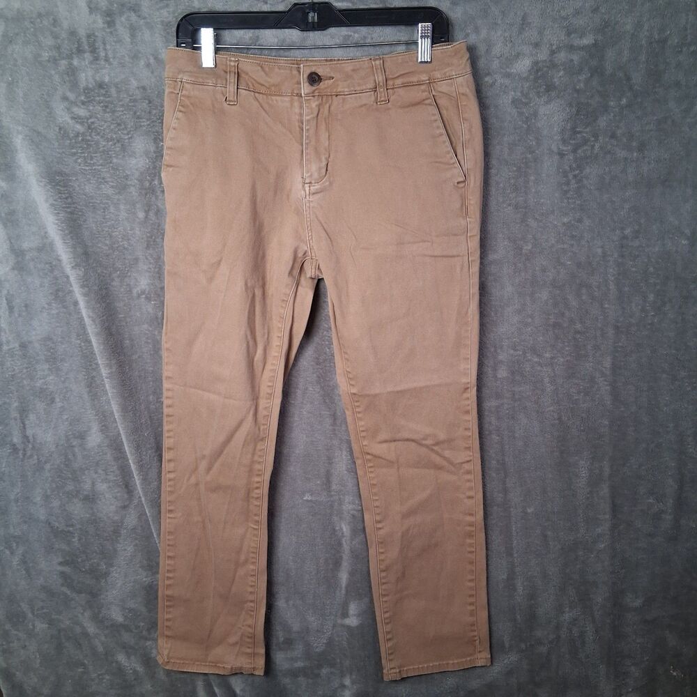 RSQ London Skinny Chino Pants Mens 32x30 Inseam‎ 27.5 Brown Stretchable